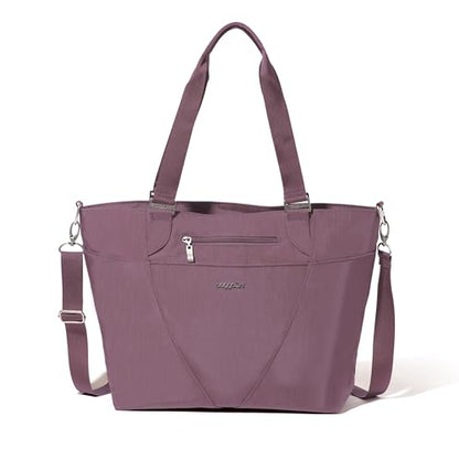 Baggallini Avenue Tote - 12x18 Laptop Tote Bag for Women - Lightweight Work Travel Carry On Bag - color: Misty Purple