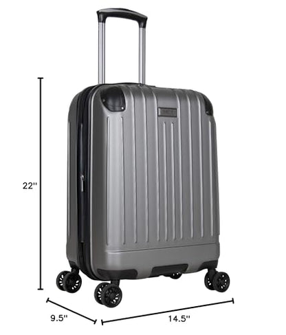 Kenneth Cole Reaction Flying Axis 20" Hardside Expandable 8-Wheel Spinner Carry-On Suitcase, Silver - color: Silver, size: 20-Inch Carry On