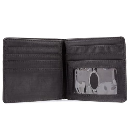 Big Skinny Men's World Bi-Fold Slim Wallet, Holds Up to 35 Cards - color: Black