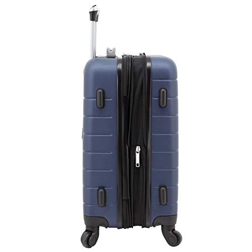 Wrangler Smart Spinner Hardside Luggage, 3 Piece Set, Navy Blue - color: Navy Blue, size: 3 Piece Set