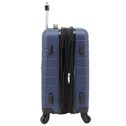 Wrangler Smart Spinner Hardside Luggage, 22-Inch Carry-On, Navy Blue - color: Navy Blue, size: Carry-On Only