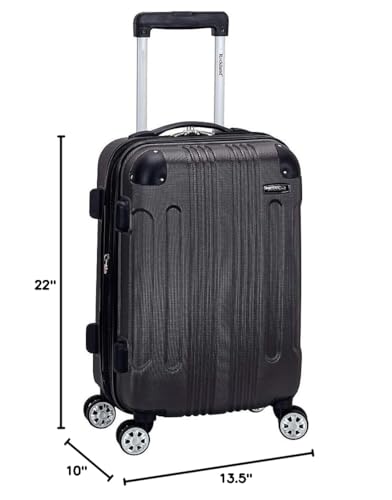 Rockland London Hardside Spinner Wheel Luggage, Carry-On 20", Grey - color: Grey, size: Carry-on 20"