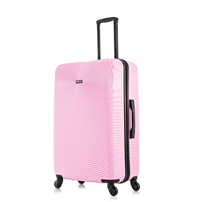 DUKAP INCEPTION Luggage with Spinner Wheels | Durable Lightweight Hardside Suitcase, Travel Bag with Handle and Trolley, 28-Inch Large Checked Luggage | Pink - color: Pink, size: 28 Inch