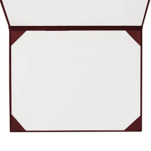 GraduationMall 8.5"x11" Smooth Padded Diploma Cover Certificate Holder Maroon - color: Maroon, size: 1 Pack