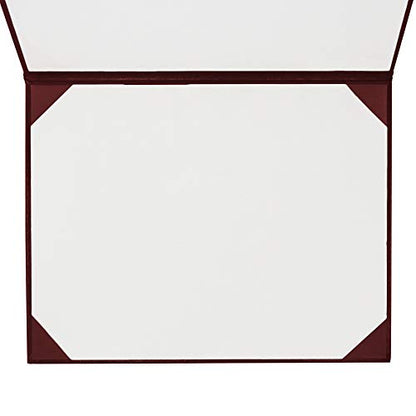 GraduationMall 8.5"x11" Smooth Padded Diploma Cover Certificate Holder Maroon - color: Maroon, size: 1 Pack