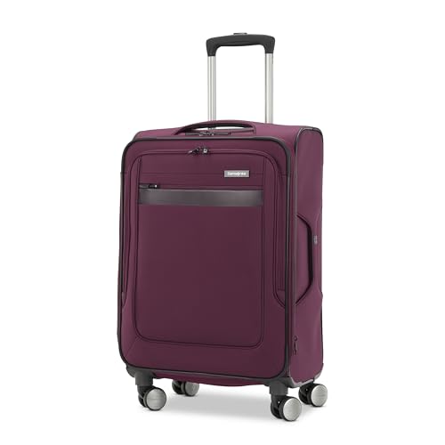 Samsonite Ascella 3.0 Softside Expandable Luggage with Spinner Wheels, CO EXP Spinner, Light Plum - color: Light Plum, size: Carry-on Spinner