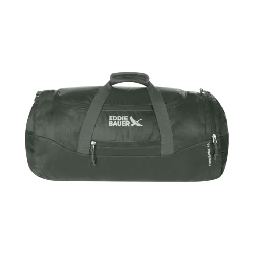 Eddie Bauer Stowaway Packable Duffel Bag, 45L, Dark Forest - color: Dark Forest