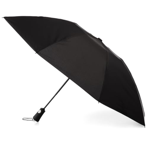 Totes Reverse Close Folding Inbrella with Auto Open Close and Compact - color: Black, size: 55" Canopy