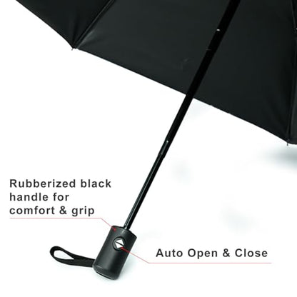 Windproof Travel Umbrella Folding Compact Automatic Umbrellas for Women Men Rain Sun - color: Watermelon