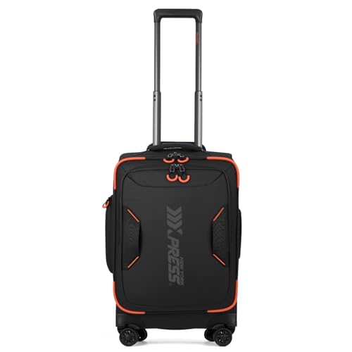22" Softside Upright Luggage w/Front Open,Waterproof - color: Black, size: Carry-On 22-Inch