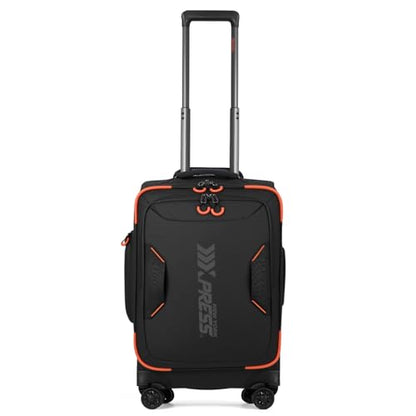 22" Softside Upright Luggage w/Front Open,Waterproof - color: Black, size: Carry-On 22-Inch
