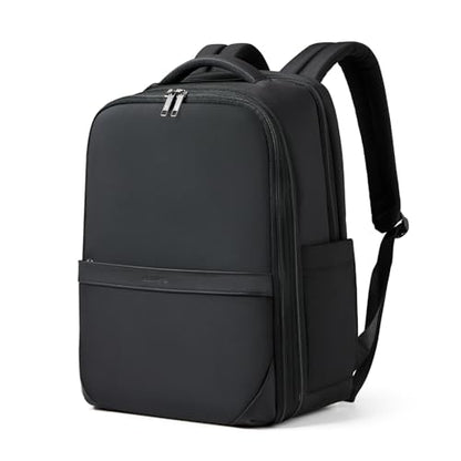 Hanke Expandable Travel Backpack 17 Inch, Full-Open Laptop Backpack, Black - color: Black, size: 17 Inch
