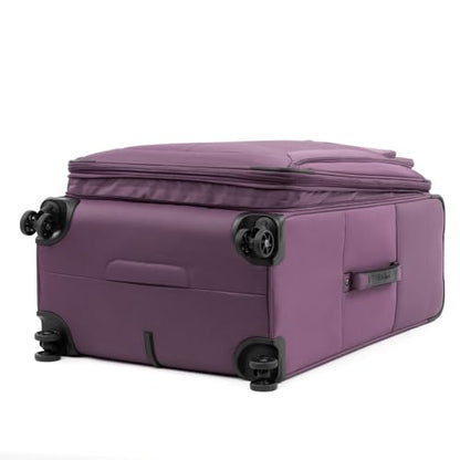 Travelpro Tourlite Softside 29" Expandable Luggage with 4 Spinner Wheels, Lightweight Suitcase, Checked Large, Deep Purple - color: Deep Purple, size: Checked-Large 29-Inch