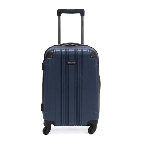 Kenneth Cole REACTION Out of Bounds Lightweight Hardshell 4-Wheel Spinner Luggage, Naval, 20-Inch Carry On - color: Naval, size: 20-Inch Carry On