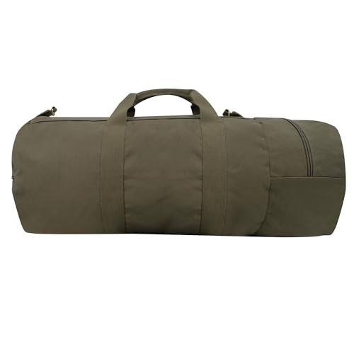 Rothco Canvas Double-Ender Sports Bag - Durable & Spacious Travel Companion or Gym Accessory - color: Olive Drab