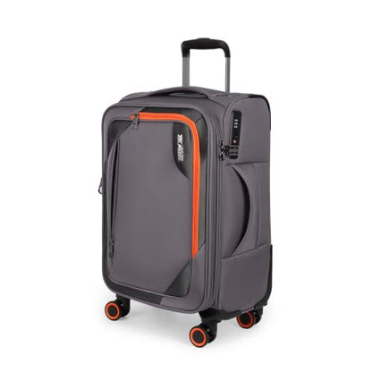 22 inch Carry on Luggage,Softside Suitcase Expandable 20% - color: Grey, size: Carry-On 22-Inch