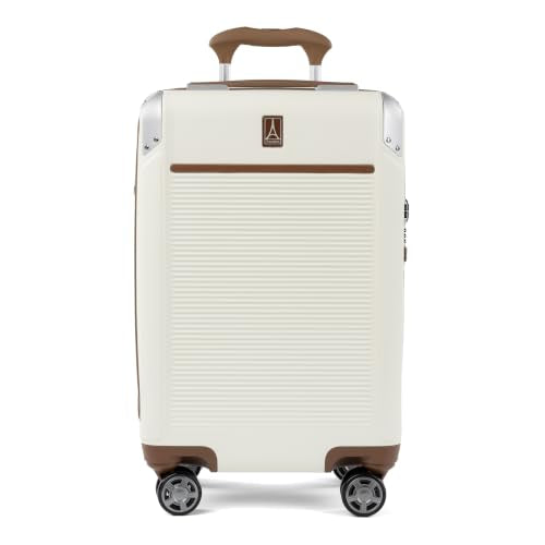 Travelpro Platinum Elite Hardside Expandable Spinner Wheel Luggage TSA Lock Hard Shell Polycarbonate Suitcase, Cream White, Carry-on 21-Inch - color: Cream White, size: Carry-on 21-Inch