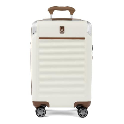 Travelpro Platinum Elite Hardside Expandable Spinner Wheel Luggage TSA Lock Hard Shell Polycarbonate Suitcase, Cream White, Carry-on 21-Inch - color: Cream White, size: Carry-on 21-Inch