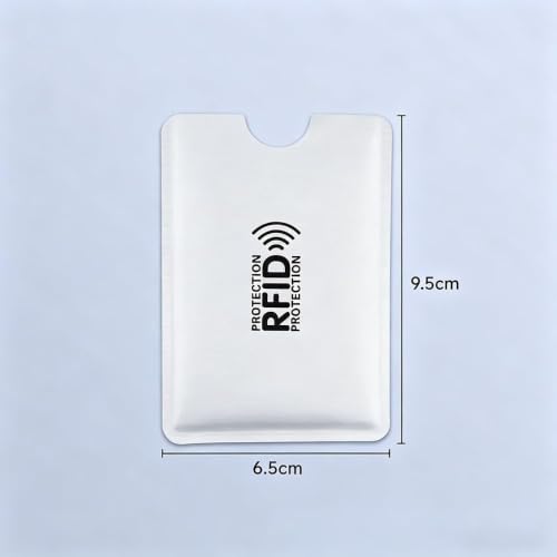 30 Pack RFID Blocking Sleeves, Credit Card Protector Holders for Contactless Cards - color: Silvery