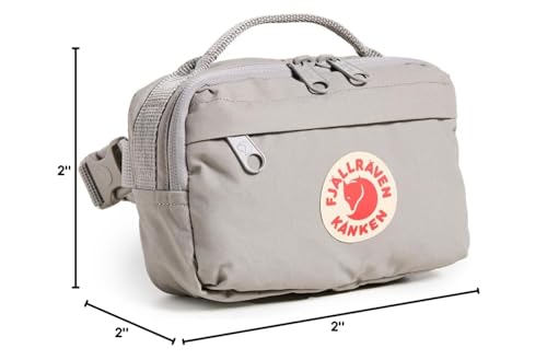 Fjallraven Kanken Hip Pack Waist Bag, Lightweight Fanny Pack Crossbody for Travel, Hiking, and Daily Use - color: Fog