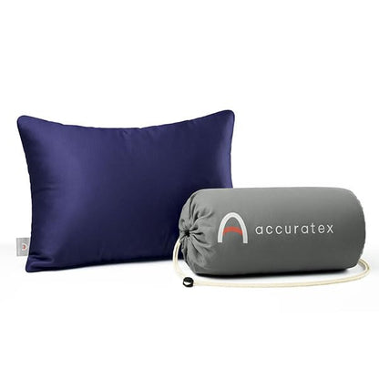 ACCURATEX Camping Pillow, Shredded Memory Foam Compressible Travel Pillow - color: Purple