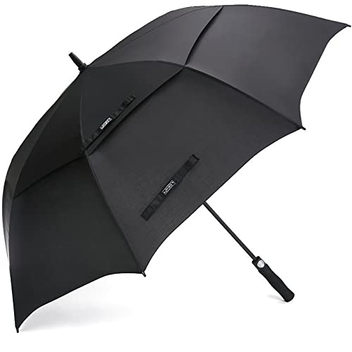 G4Free 47/54/62/68/72 Inch Golf Umbrella Windproof Auto Open Large Umbrella - color: Black, size: 68 inch