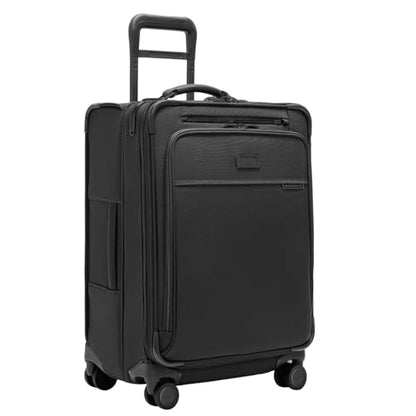 Briggs & Riley Baseline Compact 24 Inch Softside Checked Luggage, Black - color: Black, size: 24" Checked