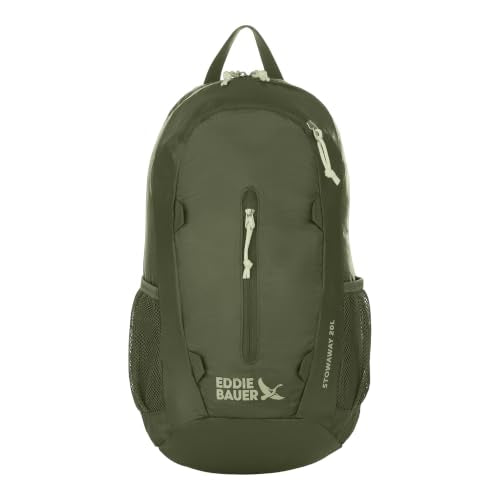 Eddie Bauer Stowaway Packable Backpack | Travel | Outdoor | Lightweight | Foldable | Durable | Ripstop Polyester | 20L - Irish Green - color: Irish Green, size: 20L