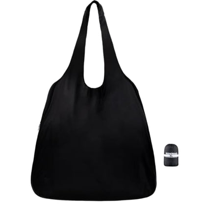 Nanobag XL 25L Tote Foldable Packable Reusable Grocery Shopping Bag - color: Black