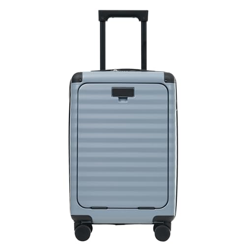 Hardside 5-Piece Luggage Set with Front Opening, Expandable Spinner (Sky Blue) - color: N + Sky Blue