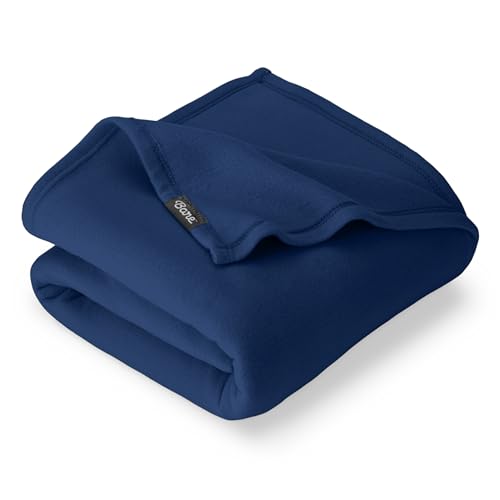 Bare Home Polar Fleece Blanket (Full/Queen, Dark Blue) - color: 07 - Dark Blue, size: Full/Queen