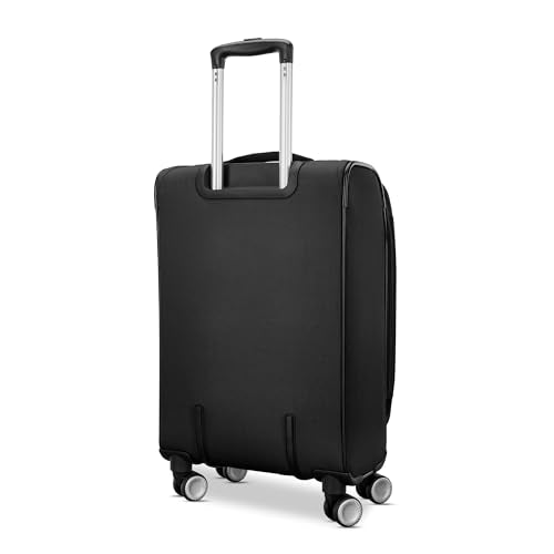 American Tourister 4 KIX 3.0 Carry-On Softside Expandable Luggage with 4 Spinner Wheels, Black - color: Black, size: Carry-on