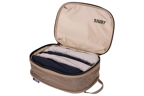 Thule Compression Packing Cube Set, Includes Size Small & Medium, Semitransparent Fabric, Easy to Pack - color: GENTLE BEIGE, size: Small / Medium Set