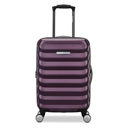 Samsonite Hard-Sided 20-Inch Lightweight Carry On Expandable Element Suitcase: Durable, 360° Spinner Wheels, Adjustable Telescopic Handle, TSA-Approved Lock - Dusk Purple - color: Dusk Purple, size: 20-Inch Carry-On