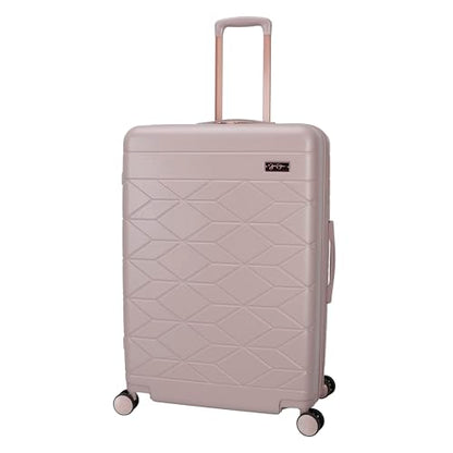 Jessica Simpson Aris 28" Expandable 8-Wheel Spinner Large Checked Luggage Suitcase, Adobe Rose - color: Adobe Rose, size: Large Checked