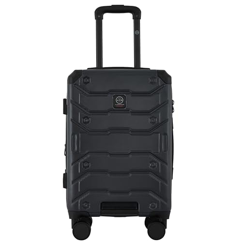 Wrangler ATG Trailway Expandable Hardside Luggage, Jet Black, 22" Carry-On - color: Jet Black