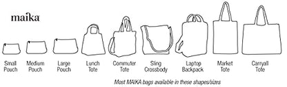 MAIKA Recycled Canvas Travel Pouch - color: Waxed Ash, size: Small