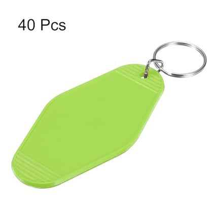 uxcell Hotel Keychains Blank Plastic - color: Fruit Green