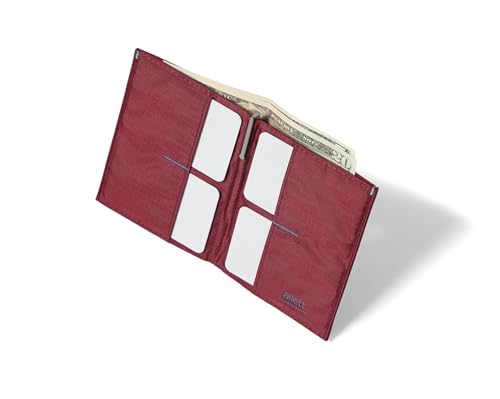 Allett Original Wallet, RFID Blocking Slim (Nylon, Mulberry) - color: 05-Mulberry