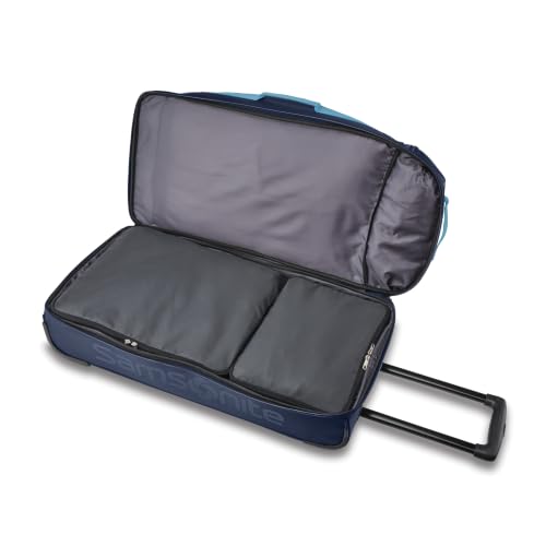 Samsonite Andante 2 Backpack plus Wheeled Duffel Bag – 28-Inch – Travel-Friendly and Lightweight - Navy/Adriatic Sea - color: Navy /Adriatic Sea