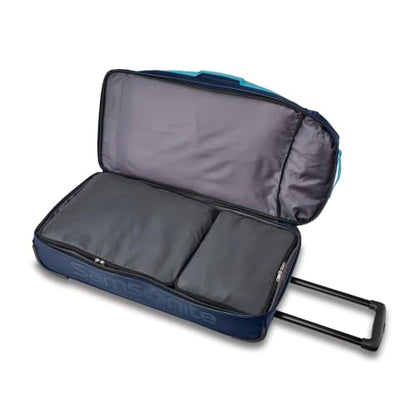 Samsonite Andante 2 Backpack plus Wheeled Duffel Bag – 28-Inch – Travel-Friendly and Lightweight - Navy/Adriatic Sea - color: Navy /Adriatic Sea