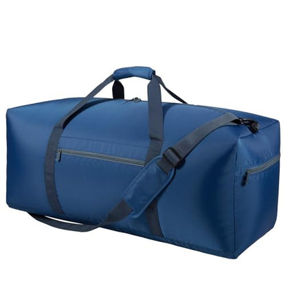 iFARADAY Foldable Duffel Bag Lightweight, 30 inch / 75L, Royal Blue - color: Blue-75L(with shoulder strap)
