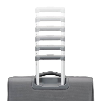 Samsonite Soft-Sided 2-PC: 20/25” (Carry-on & Medium Checked) Lightweight Expandable PortLift Luggage Set: Durable, Four Spinner Wheels, Adjustable Handle, TSA Lock, 2 Front & Side Pocket- Steel Grey - color: Steel Grey, size: 2-Piece (20"/25")