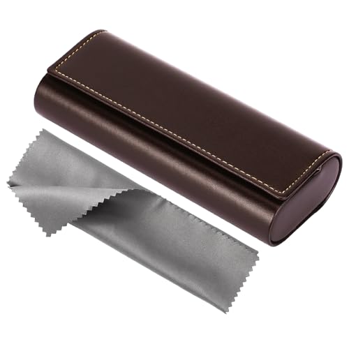 Vemiss Hard Shell Eyeglass Cases, Lightweight Portable Glasses Case for Women Men - color: Z-brown