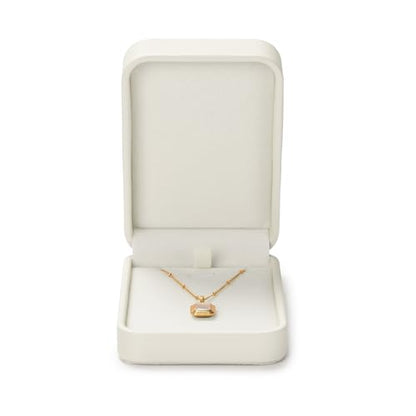 Oirlv Creamy White Pendant Necklace Box - color: Creamy-white, size: Necklace Box