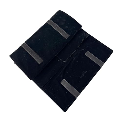 UnionPlus Travel Necklaces Roll Organizer Anti-Tangle, Black - color: Black, size: Medium