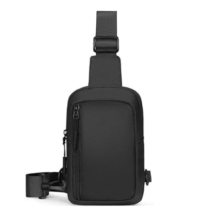 Mini Sling Bag for Men & Women,Waterproof Crossbody Bag(Black-S) - color: Black-s
