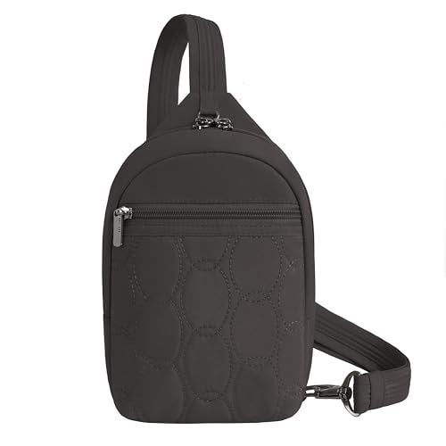 Travelon Anti-Theft Runways Small Sling - color: Smoke