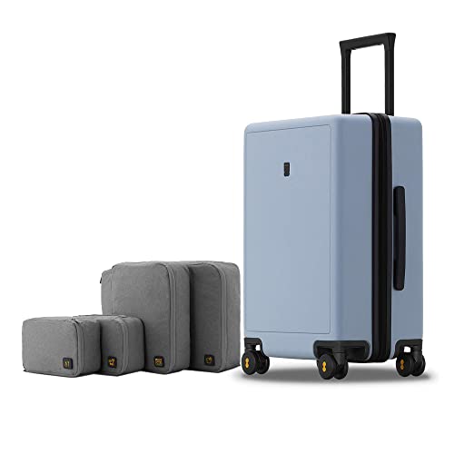 LEVEL8 Carry on Suitcase, 20 Inch Hardshell Carry on Luggage with Wheel - color: Light Blue, size: 20 Inch