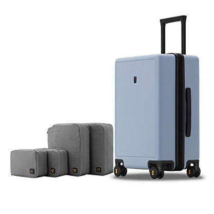 LEVEL8 Carry on Suitcase, 20 Inch Hardshell Carry on Luggage with Wheel - color: Light Blue, size: 20 Inch